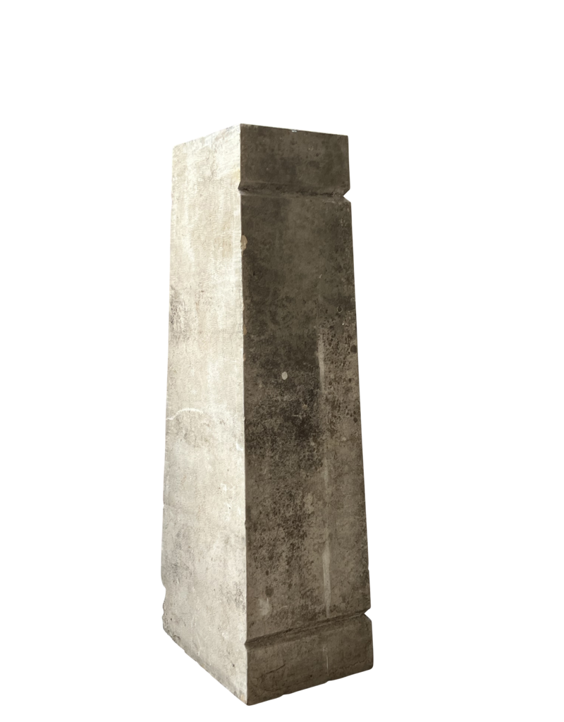 Columna De Piedra Con Palmera