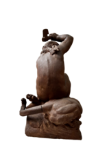 Maison Leon Van den Bogaert Antike Brunnenstatue aus Gusseisen