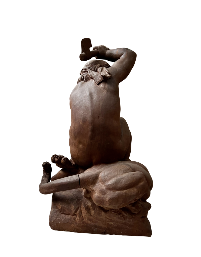 Maison Leon Van den Bogaert Antike Brunnenstatue aus Gusseisen