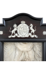 Maison Leon Van den Bogaert Regina Isabel De Inglaterra Panel Antiguo De Marfil Y Madera