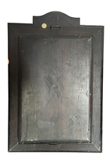 Maison Leon Van den Bogaert Panneau Antique En Ivoire Et Bois Regina Elizabeth D'angleterre
