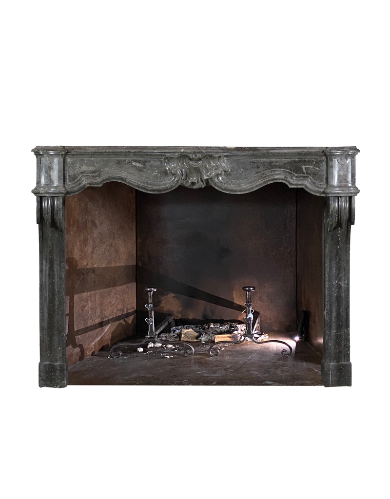 Victorian Period Belgian Bleu Hard Stone Fireplace Mantle