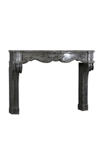 Victorian Period Belgian Bleu Hard Stone Fireplace Mantle