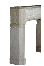 Maison Leon Van den Bogaert 18th Century City Palace Stone Fireplace Surround