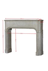 18th Century City Palace Stone Fireplace Surround