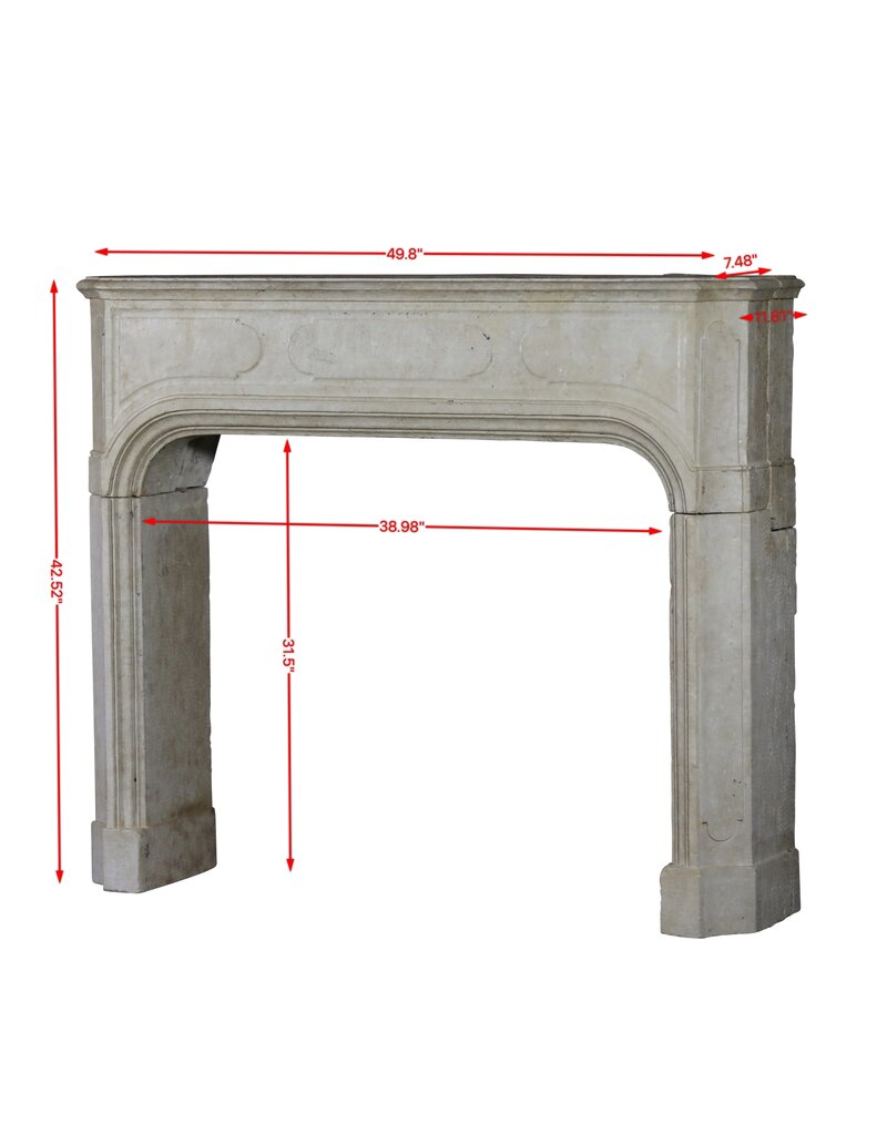 18th Century City Palace Stone Fireplace Surround