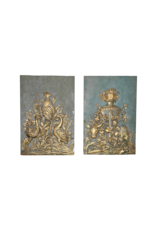 Maison Leon Van den Bogaert Belga Prins Karel Paneles De Pared De Madera Antiguos