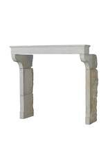 French Campagnarde Style Cheminee In Limestone