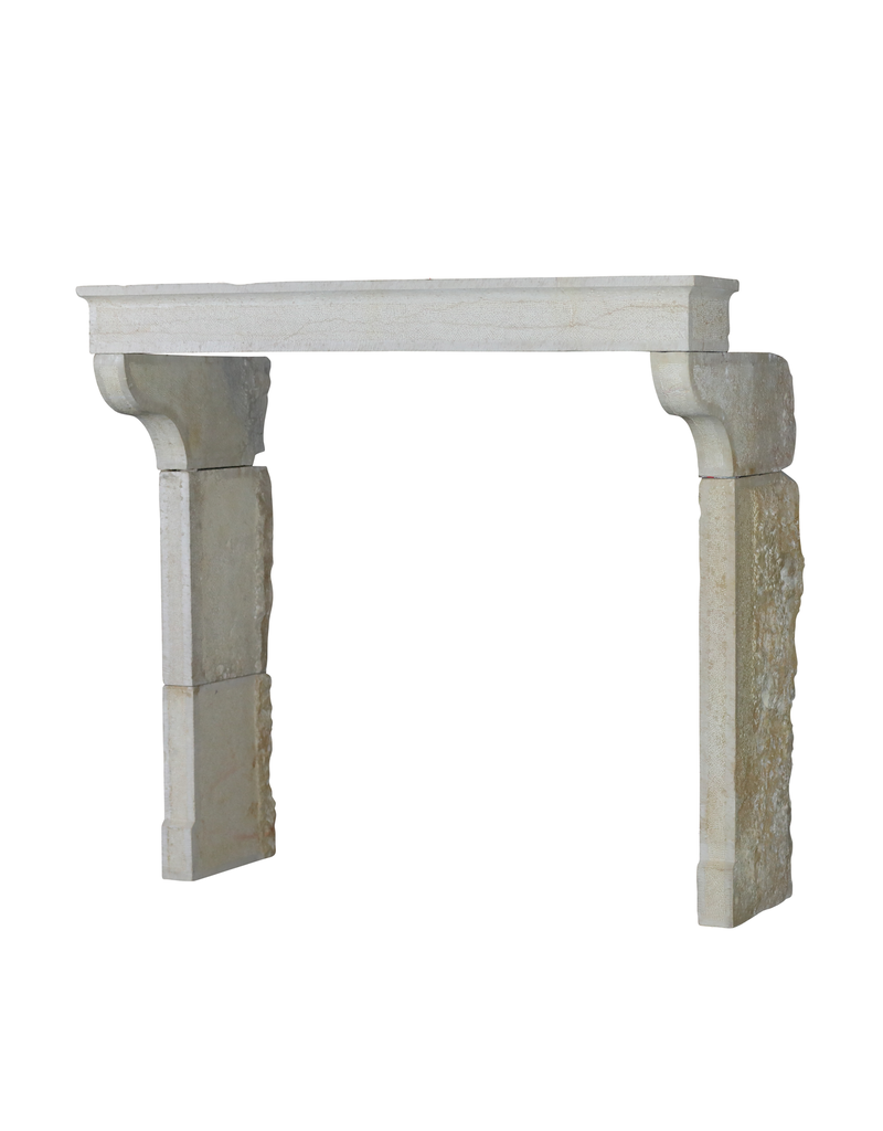 French Campagnarde Style Cheminee In Limestone