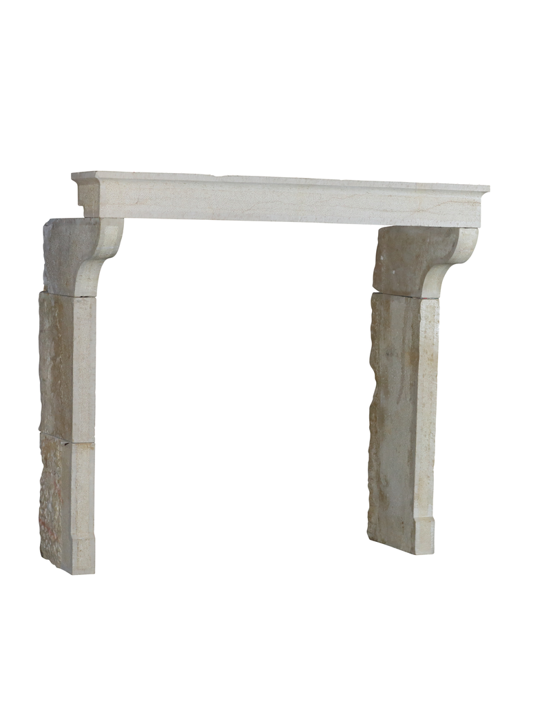 French Campagnarde Style Cheminee In Limestone