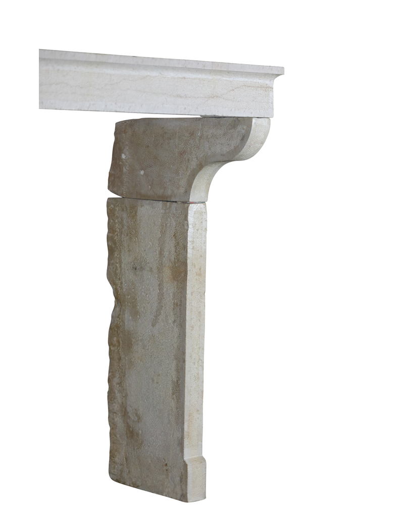 French Campagnarde Style Cheminee In Limestone