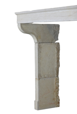 French Campagnarde Style Cheminee In Limestone