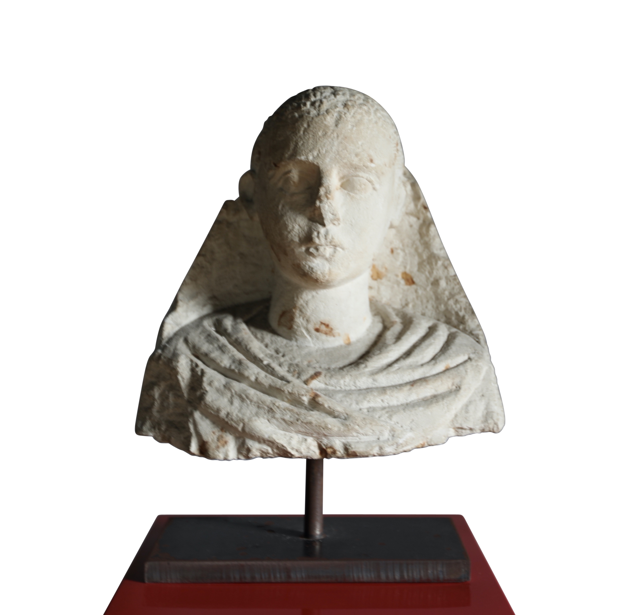 Buste De Chien Décoratif Antique "Villa Garibaldi" - 50 Cm De Haut, En Résine Fibre De Verre Patinée, Pour Intérieur Ou Jardin