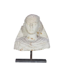 Maison Leon Van den Bogaert Antique Limestone Buste