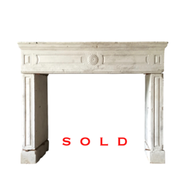 Timeless French Limestone Fireplace Surround