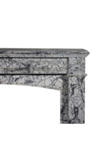 Maison Leon Van den Bogaert Kaminmaske aus Bleu-Turquin-Marmor