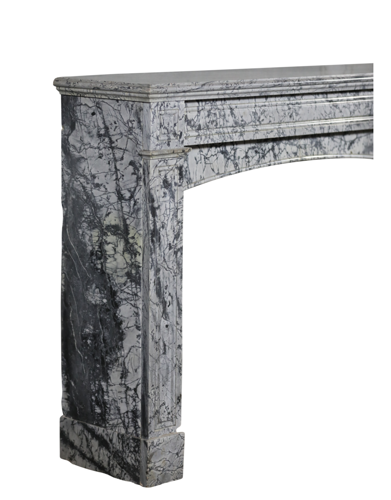 Maison Leon Van den Bogaert Kaminmaske aus Bleu-Turquin-Marmor