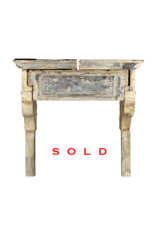 Statement French Antique Fireplace Surround With Unusual Patina