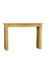 Maison Leon Van den Bogaert Louis XVI Style Honey Color Stone Fireplace