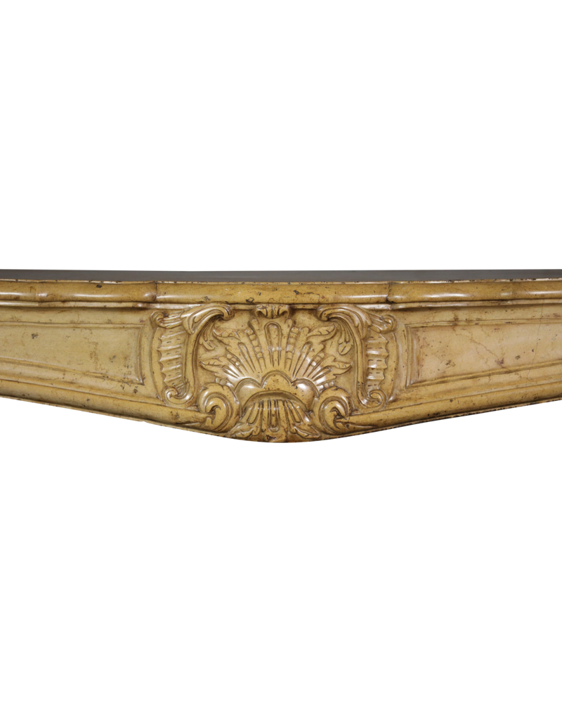 Maison Leon Van den Bogaert Klassischer französischer Steinkamin aus dem 18. Jahrhundert