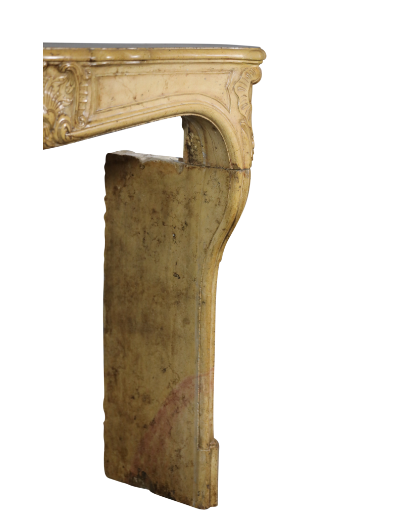 Maison Leon Van den Bogaert Klassischer französischer Steinkamin aus dem 18. Jahrhundert