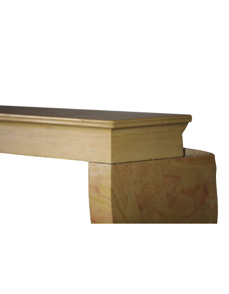 Maison Leon Van den Bogaert Elegant Corton Stone Fireplace