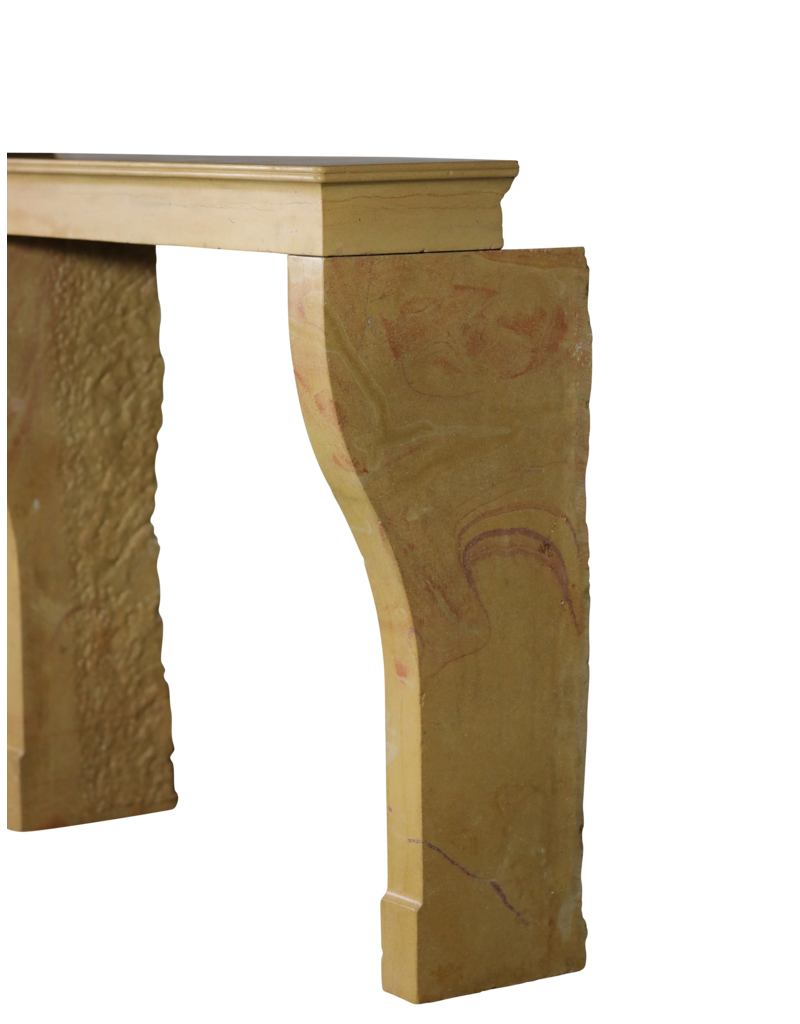 Maison Leon Van den Bogaert Elegant Corton Stone Fireplace