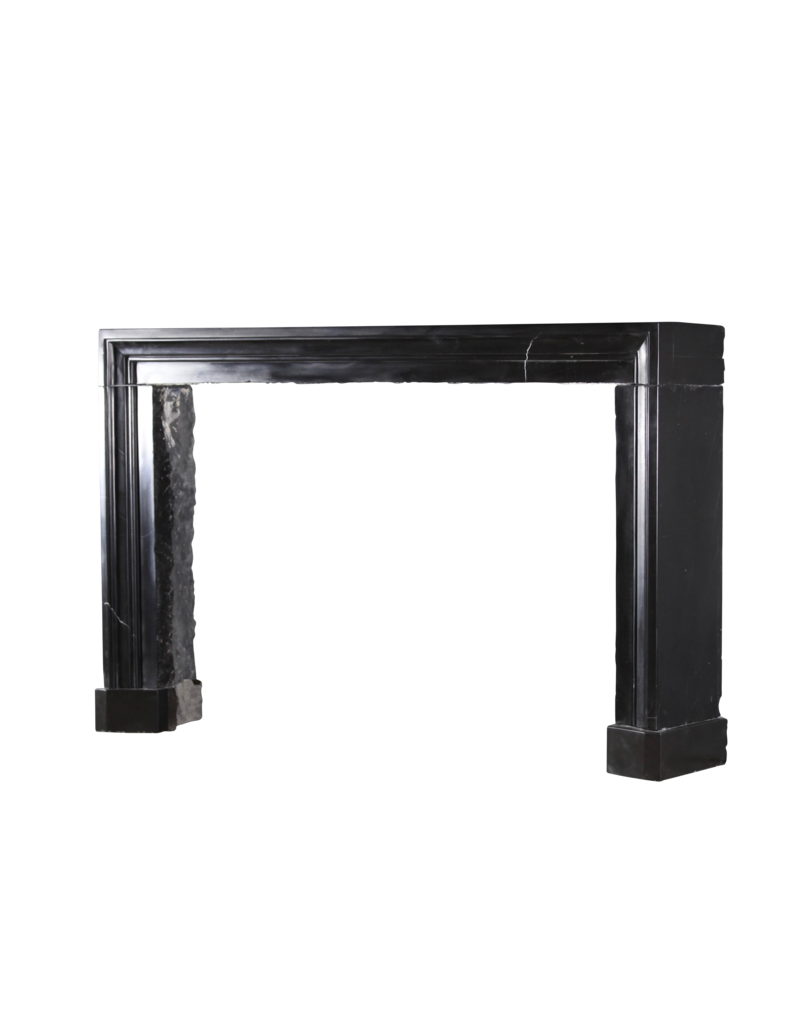 Black Belgian Marble Bolection Fireplace Surround