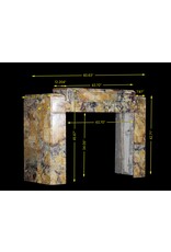 Maison Leon Van den Bogaert Statement Art-Deco Marble Fireplace