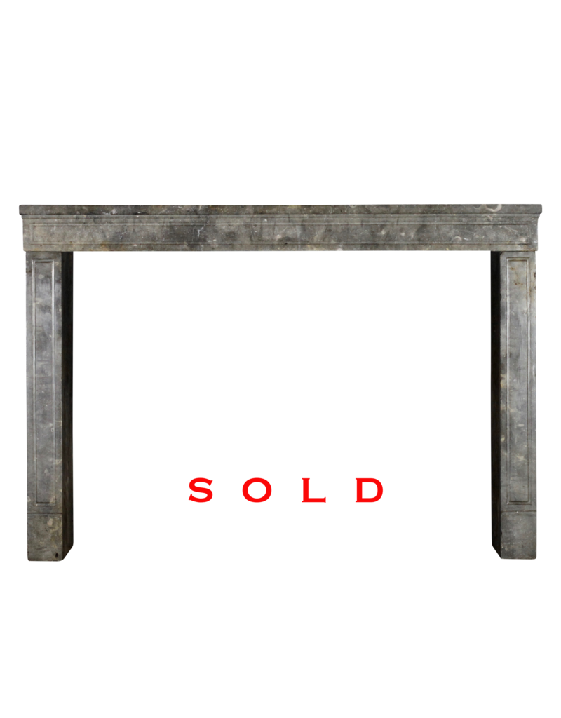 Maison Leon Van den Bogaert Timeless Chic French Bicolor Stone Fireplace Surround