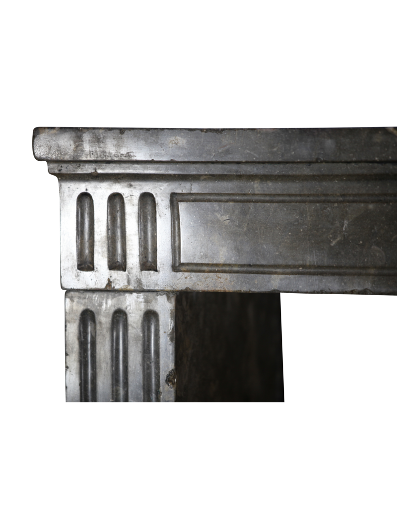 Maison Leon Van den Bogaert Timeless Chic French Fossil Stone Fireplace Surround