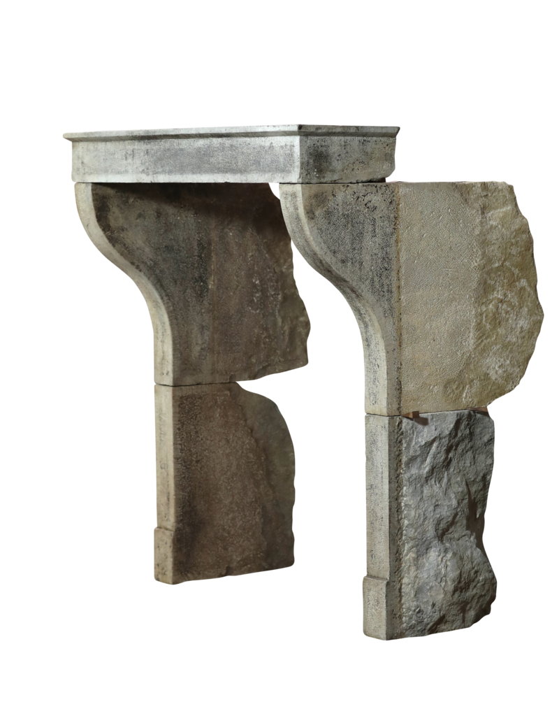 Maison Leon Van den Bogaert French Campagnarde Style Limestone Fireplace