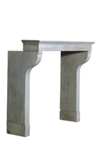 White Limestone Fireplace From France