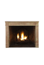 Classic Louis XVI French Stone Fireplace