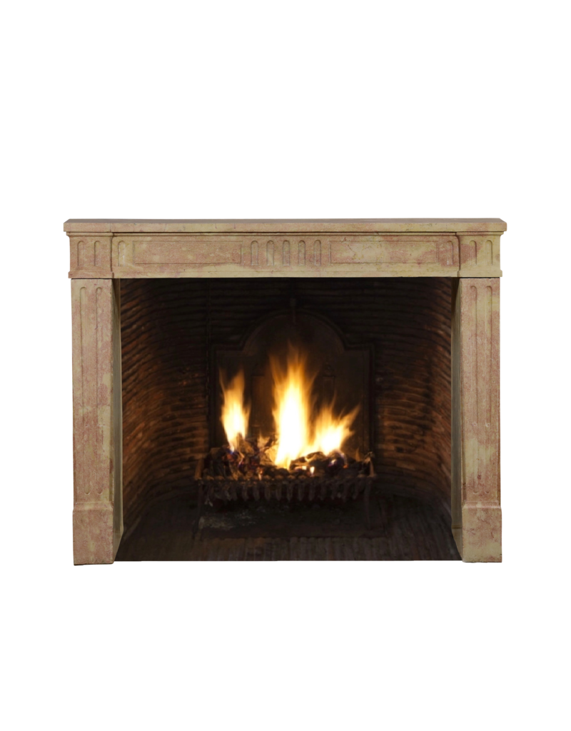 Maison Leon Van den Bogaert Classic Louis XVI French Stone Fireplace