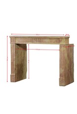 Maison Leon Van den Bogaert Classic Louis XVI French Stone Fireplace