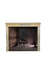 Small Burgundian Fireplace In Bicolor Stone