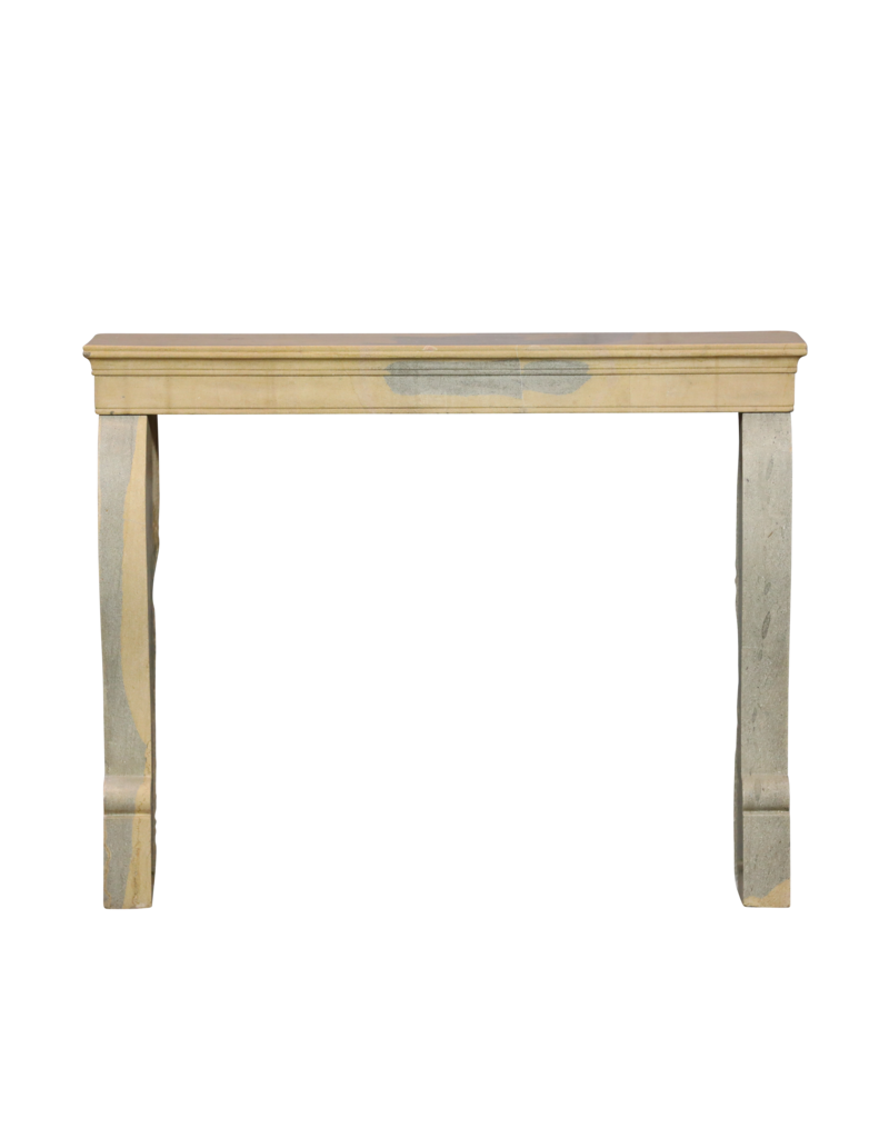 Maison Leon Van den Bogaert Small Burgundian Fireplace In Bicolor Stone