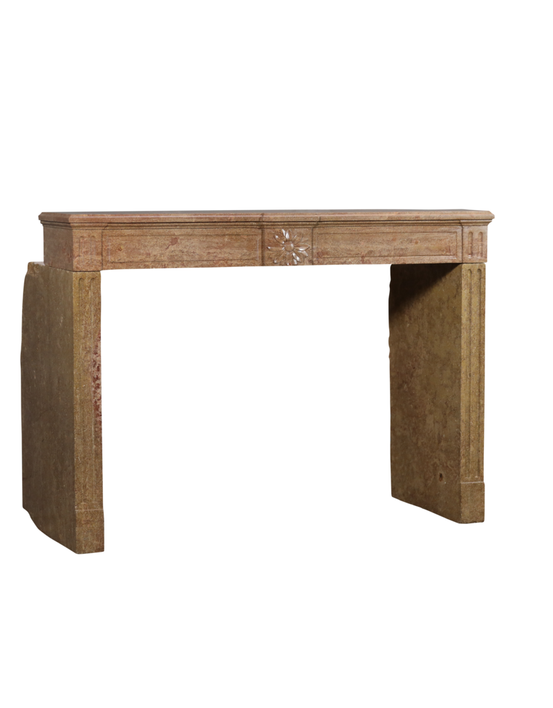 Maison Leon Van den Bogaert Cozy Stone Louis XVI Style Fireplace