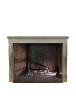 Maison Leon Van den Bogaert Alte Kamin aus grau-grün-blauem Stein