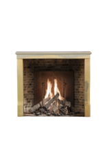 Elegant Bicolor French Stone Fireplace