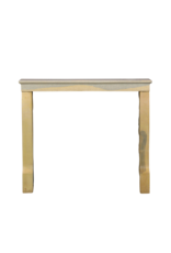 Maison Leon Van den Bogaert Eleganter zweifarbiger französischer Steinkamin