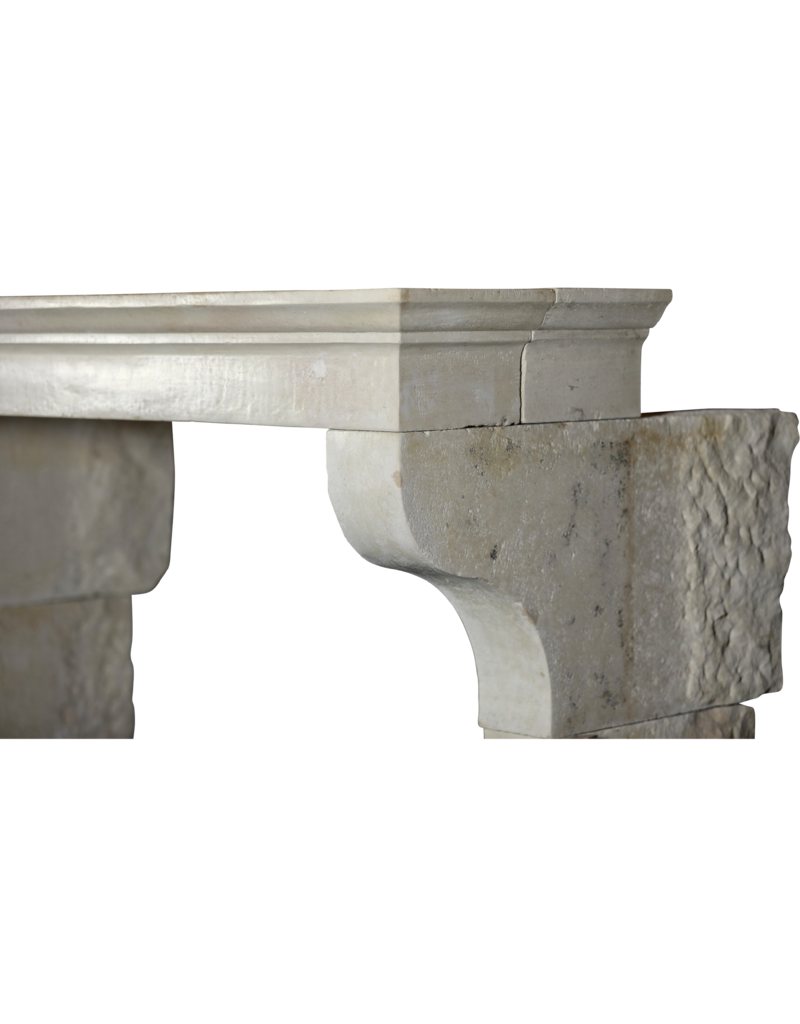 Maison Leon Van den Bogaert French Ivory Limestone Rural Chic Fireplace