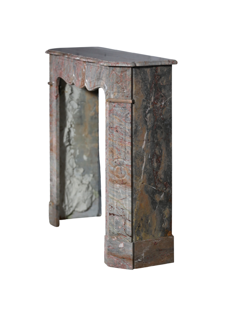 Maison Leon Van den Bogaert Elegant Barbie Rose Marble Pompadour Fireplace