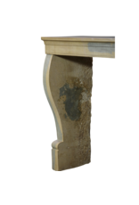 Small Burgundian Fireplace In Bicolor Stone