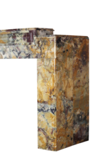Maison Leon Van den Bogaert Statement Art-Deco Marble Fireplace