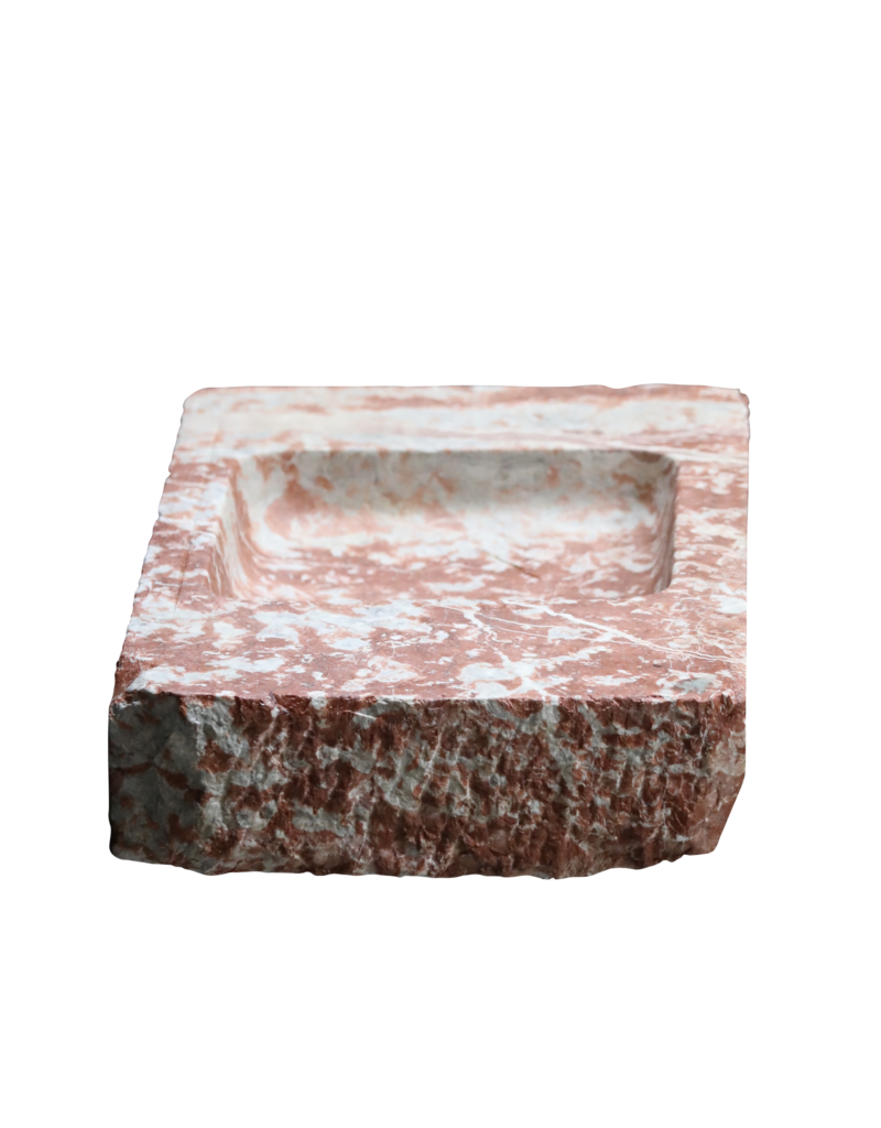 Maison Leon Van den Bogaert Reclaimed Sink In Rouge Languedoc Marble
