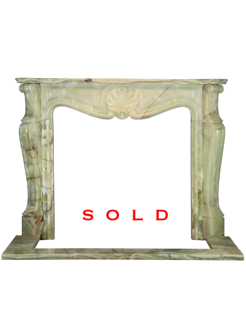 Green Onyx Classic Fireplace Mantle