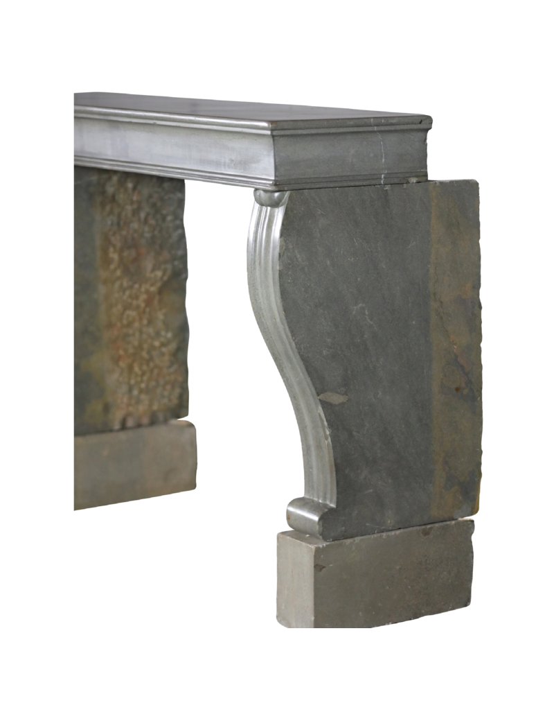 Elegant 19Th Century French Hardstone Fireplace Surround