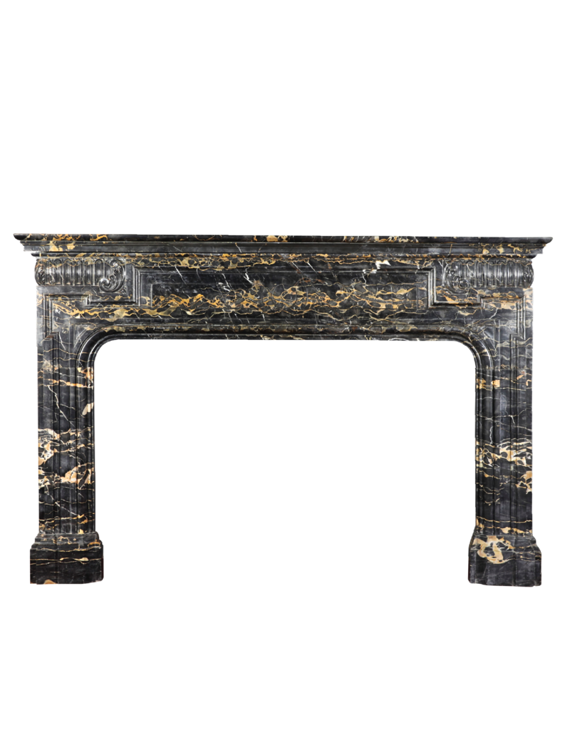 Biedermeier Period Antique Fireplace Surround In Port D'or Marble